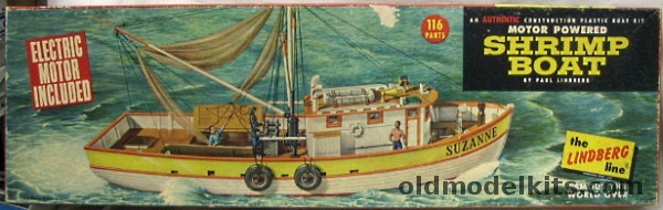 Lindberg 1/60 Shrimp Boat, 712M-249 plastic model kit